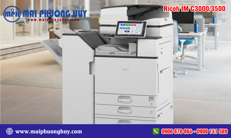 Máy màu cho thuê gói cao cấp khổ giấy A4-A3-A5